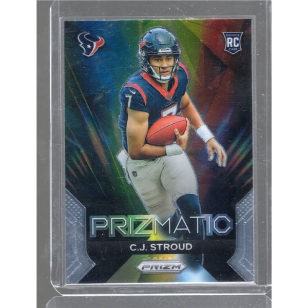 C.J. Stroud Rookie Card 2023 Panini Prizm Prizmatic #6