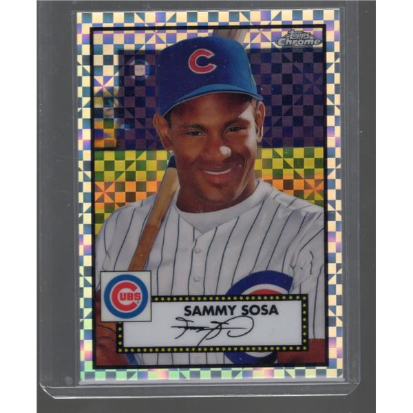 Sammy Sosa Xfractor 2021 Topps Chrome Platinum Anniversary #686