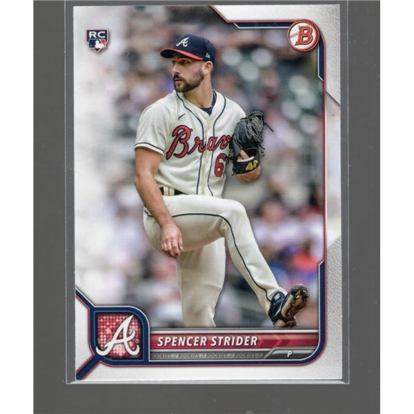 Spencer Strider Rookie Card 2022 Bowman #41