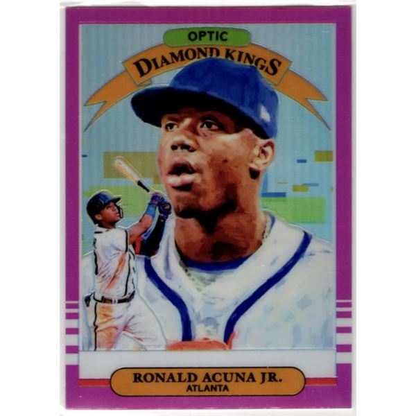 Ronald Acuna Jr. 2019 Donruss Optic Diamond Kings Pink Holo #16