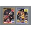 Image 1 : Lot of 2 Magic Johnson 1990 NBA Hoops #18 & #157