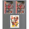Image 1 : Lot of 2 Michael Jordan 1992 Upper Deck In Your Face #453 & 1 Clyde Drexler 1990 NBA Hoops Checklist