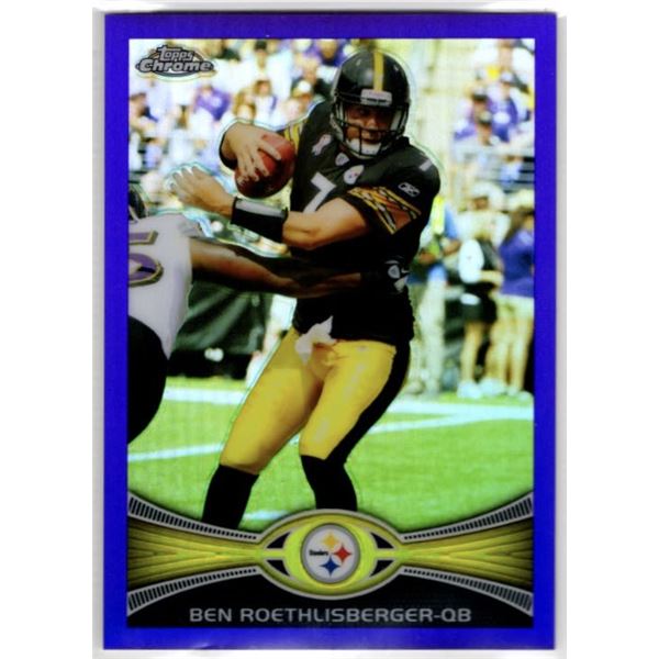 Ben Roethlisberger Purple Refractor /499 2012 Topps Chrome #182