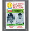 Image 1 : Nolan Ryan & Walter Johnson All-Time Record Holders 1979 Topps #417