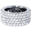 Image 1 : 5.00 ct. Natural Round Diamonds Eternity Ring in 14k White Gold