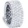 Image 2 : 5.00 ct. Natural Round Diamonds Eternity Ring in 14k White Gold