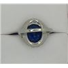 Image 6 : 6.95 ct. Sapphire & Diamond Ring 14k White Gold