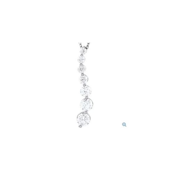 0.90 ct. Natural Round Diamond Pendant & Necklace in 14K White Gold