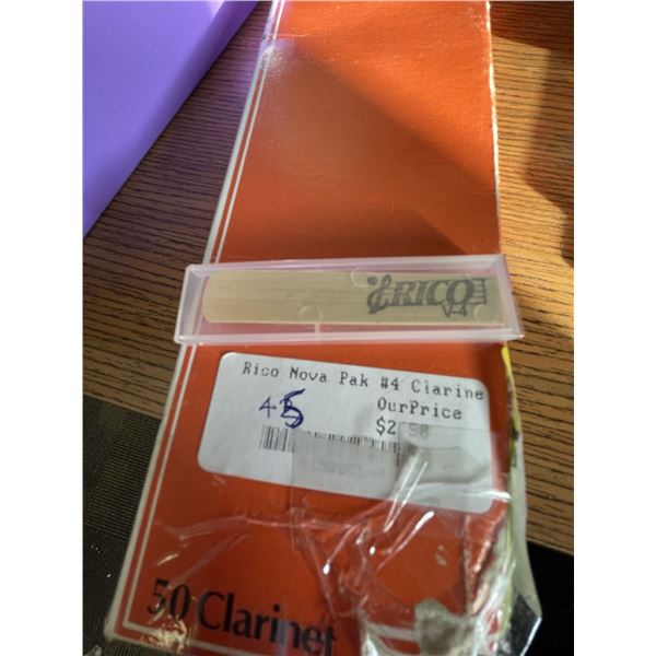 Rico #4 Reeds for Clarinet,  Quantity of 48