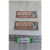 Image 1 : ^(2) Canadian 1954 $2 Bills