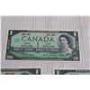 Image 3 : ^(3) Canadian 1967 $1 Bills