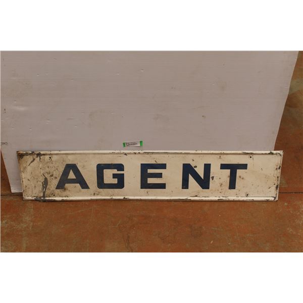 Agent Sign - 48" x 10"