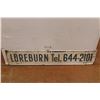 Image 1 : Loreburn Tel. 644-2101 Sign - 48" x 10"