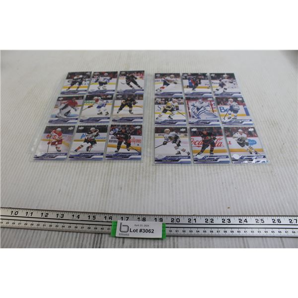 (18) Upper Deck Young Guns Rookie Hockey Cards