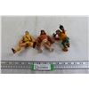Image 1 : (3) Wrestling Figurines