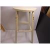 Image 2 : *(3) Wood Stools-(2) are 24' tall, other is 28" and one has been painted