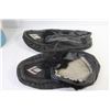 Image 2 : Small Blue & White Thermos, Black Moccasin Slippers - Size 9