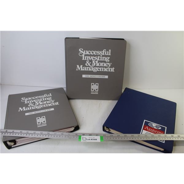 Successful Investing & Money Management - 2 Binders; Amway Distributor Binder