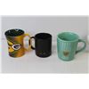 Image 4 : (9) Assorted Mugs - Harley Davidson, Green Bay Packers, CBC, etc.