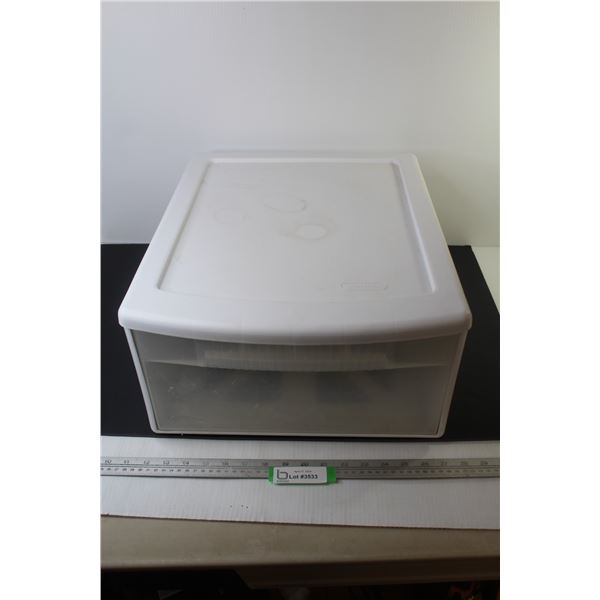 Sterilite One Drawer Plastic Storage Cabinet