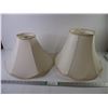 Image 1 : (2) Lamp Shades-Similar Pattern- One Larger than the other