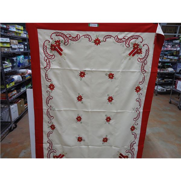 (1) Christmas Tablecloth-51"x67"