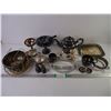 Image 1 : Lot of Assorted Silver Plated, Brass Items as pictured