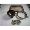 Image 2 : Lot of Assorted Silver Plated, Brass Items as pictured