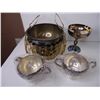 Image 3 : Lot of Assorted Silver Plated, Brass Items as pictured