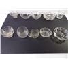 Image 3 : (4) Square Glass Candy/Appetizer Dishes and many assorted clear glass bowls, dishes, etc...