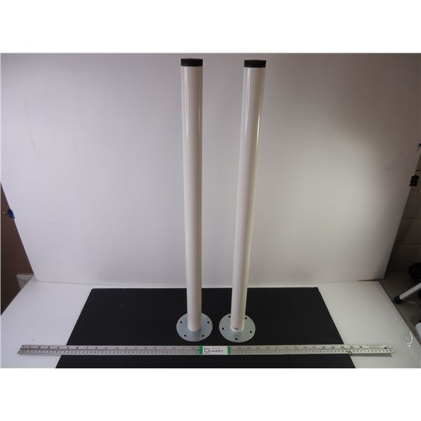 (2) Ikea Adils White Desk Legs