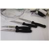 Image 2 : Quest Rake - Food Processor Parts - (10) Light Switches - (4) Steak Knives