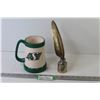 Image 1 : Riders Stein/Cup - Metal Feather & Holder