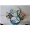 Image 3 : Wooden Spoon Rack - Set of 4 Dessert Plates - Vintage Tea Tins - Plant Pots - (2) Small Wildlife Pri