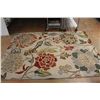 Image 1 : *Carpet Floral Design (80 1/2" x 65") (dirty)