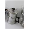 Image 4 : (3) Stainless Kettles & Coffee Perculator (No Cord)