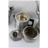 Image 5 : (3) Stainless Kettles & Coffee Perculator (No Cord)