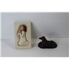 Image 2 : Pewter Candle Holder, Dog Figurine, Willow Tree Figurine - "Prayer"; Collector Buttons