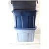 Image 1 : * (3) Rubbermaid Roughneck Totes, One With No Lid