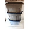 Image 1 : * (3) Rubbermaid Roughneck Totes, One With No Lid