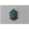 Image 4 : Jasper Belt Buckle; Turquoise Pendant