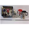 Image 1 : Lot of 20+ Hair Pieces; Drink Coffee Mugs; and Small Glass Perfumes
