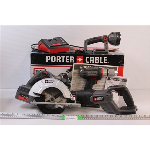 *Porter Cable 18V Drill / Driver; Reciprocating Saw; Skill Saw; Charger 