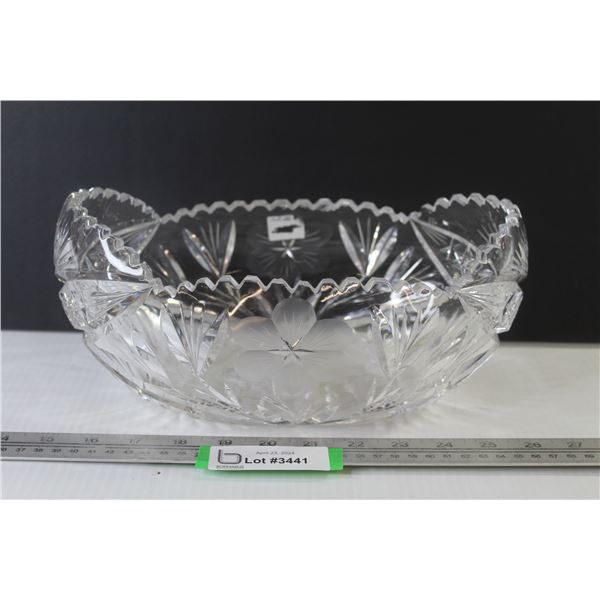 Cut Glass Crystal Dish