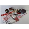 Image 6 : Barbecue Apron (NIB) - (3) Indigo Dishes - Large Spoon - Syringe - Mics Items