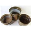 Image 2 : (3) Brass Pots (one has feet)