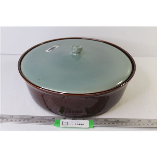 12"" Ceramic Bowl w/Lid