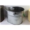 Image 4 : Vintage Plant Pots - Metal Mop Pail - Vintage Metal Pail"