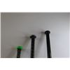 Image 5 : (3) Bats - Rawlings, Easton, Worth