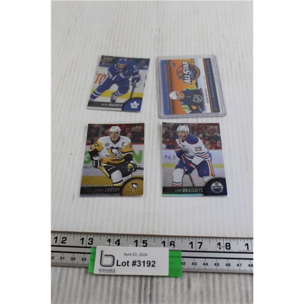 (4) NHL All Stars Hockey Cards